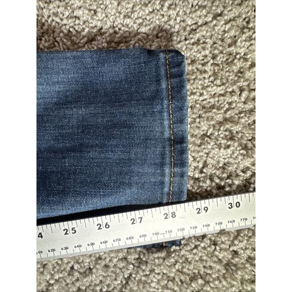 Levis 512 Jeans Men's 31x30(31x28.5) Blue Denim Medium Wash Straight Leg - Picture 10 of 12